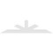 Ekena Millwork Saratoga Architectural Grade PVC Gable Bracket, 96"W x 24"H x 4"D x 6"F, 6/12 Pitch GBP096X24X0406SAR00 - alternate 2